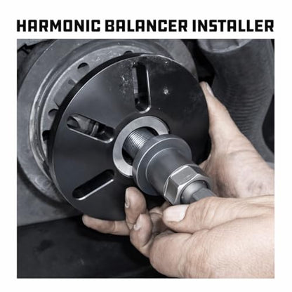 Powerbuilt Harmonic Balancer Puller Set, Remove and Install, Balancers on Car Vehicles and Light Trucks, Thread Adapters - 648994 - style: 46 Piece