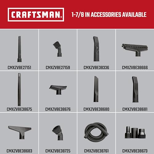 CRAFTSMAN CMXZVBE38676 1-7/8 in. Utility Nozzle Wet Dry Vac Attachment - size: Utility Nozzle