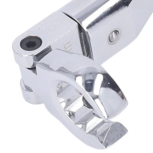 Flex Head Flare Nut Wrench Set, 9Pcs 180° Metric Steel Brake Line Ratchet Wrench Set, Flexible Ratcheting Open End Wrench Set for Maintenance