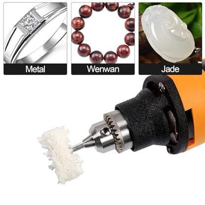 30pcs Cotton Polishing Buffing Wheel for Rotary Tool Polising Kit - Polishing Wheel or Silver Polish Wheel - Watch Polishing Kit - Jewelry Polishing Kit (Thread) - style: Thread