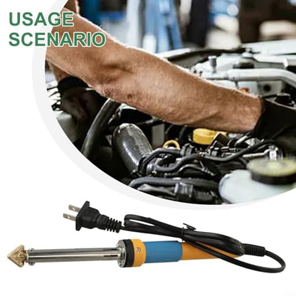 Electric Welder 80W With Brass Tips Mesh And Rods For TPO TEO Auto Bumper Repair Welding(Iron 2)