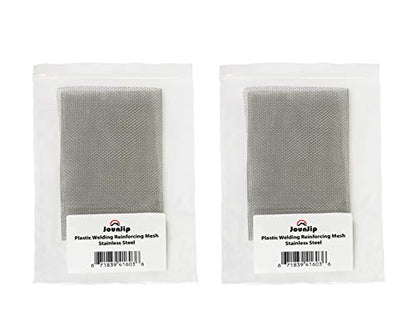 JOUNJIP Reinforcing Stainless Steel Mesh for Bumper Kayak Thermoplastic Repairs - Use with Plastic Welding Kit - 2 pack