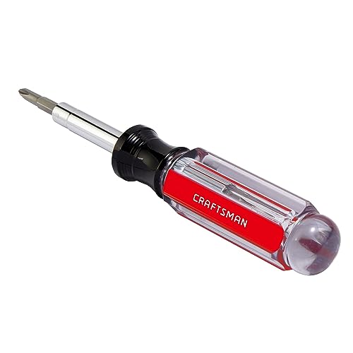 CRAFTSMAN Screwdriver Multi-Bit Set, 6 in 1, Acetate Handle (CMHT66052) - size: (Pack of 1)