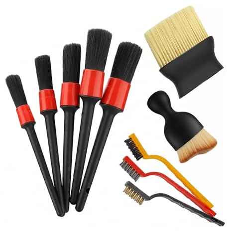 15-Piece Car Detailing Brush Set for Interior Vents, Dashboard Crevices & Console Gaps - Durable PP Plastic Cleaning Tool Kit - size: 6.3 x 4.33 x 0.98 in