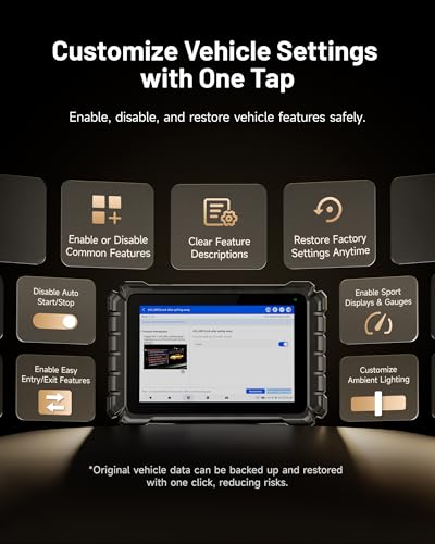 TOPDON ONE Bidirectional Scan Tool, 10.1" OBD2 Scanner with J2534 Pass-Thru and ECU Coding, Over 50 Resets, Topology Mapping Car Diagnostic Tool for Dealer-Level Technicians