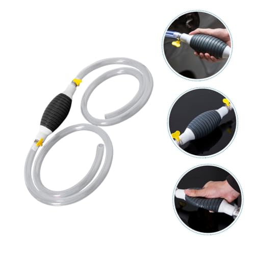 Manual Transfer Pump with Hose Efficient Oil and Water Siphon Kit for Cars Trucks and Motorcycles Durable Hand Pump for Fuel and Liquid Extraction