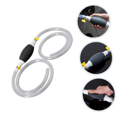 Manual Transfer Pump with Hose Efficient Oil and Water Siphon Kit for Cars Trucks and Motorcycles Durable Hand Pump for Fuel and Liquid Extraction