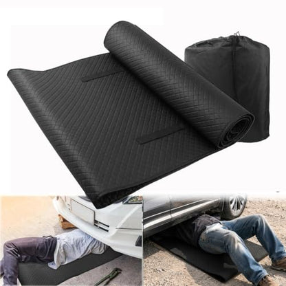 SUNCARACCL Magical Rolling Creeper Mat, Under Car Repair Pad, 60x28 Inch Mechanics Mat for Low Clearance, Automotive Creeper Mat with Portable Storage Bag, Work on All Terrains & Vehicles