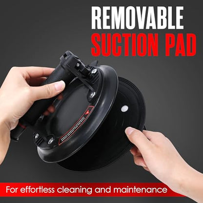 Houseables Heavy Duty Glass Suction Cups for Lifting, Vacuum Suction Cup Handle, Glass & Tile Lifter for Moving Large Glass, Tile, Mirrors, Windshields, Table Tops & Dent Pulling