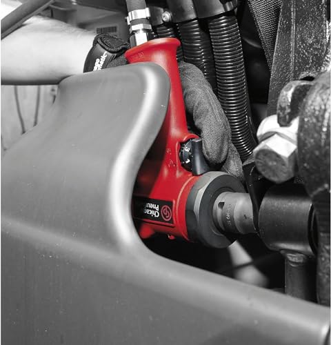 Chicago Pneumatic CP7732 1/2 Inch Air Impact Wrench, Steel Front Cover, Aluminum Body, Jumbo Hammer, One-Hand Operation, Max Torque Output 450 ft-lbs / 610 Nm, 9000 RPM - size: 1/2-Inch Drive