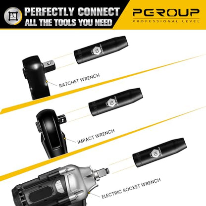 3/8” Drive Deep Impact Socket, Metric(10mm socket), 6-Point, Cr-V Steel With Black Manganese Phosphate Coating - size: 10 mm