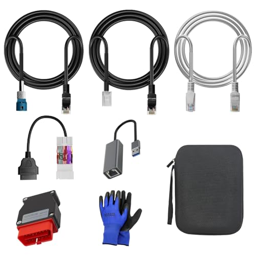 6 Pcs Diagnostic Cables Set for Tesla Model S 3 X Y, USB OBD2 Diagnostic Tools Adapter, with OBDII Adapter Harness 1013230-00-A, 1137658-00-C, 1930388-00-A - color: 6Pcs