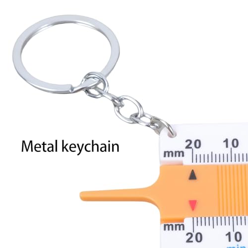 Pack of 4 Tire Treads Depth Gauges 0 to 20mm Easy Carry Keychains Measuring Tool Upgrades for Car Motorcycles Trucks