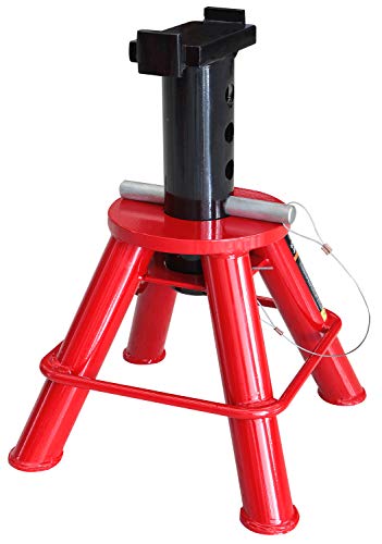 Big RED 10 Ton (20,000 lb) Capacity Heavy Duty Steel Jack Stands, 2 Pack, Low Profile, T90070 - size: 10 ton