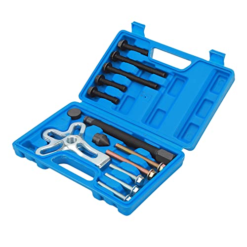 GOTOTOP Harmonic Balancer Puller Kit Carbon Steel Steering Wheel Puller Set 14PCS with 4 Bolt Sizes Reusable Removal Tool for Automotive Repair and Mechanics