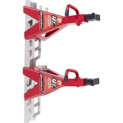 Wall Mount Aluminum Floor Jack Holder & Vertical Jack Stand Storage Rack, 2-Piece Garage Organizer for 1.5-3 Ton Floor Jacks and 2-12 Ton Jack Stands, Aluminum Construction