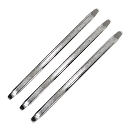 3-Piece 18-Inch Tire Iron Spoon Set - Heavy-Duty Steel Tire Pry Bar Kit with Zinc Coating, Bead Lifting Tool for Motorcycle, Car, and Vehicle Tire Maintenance - size: 18 inch