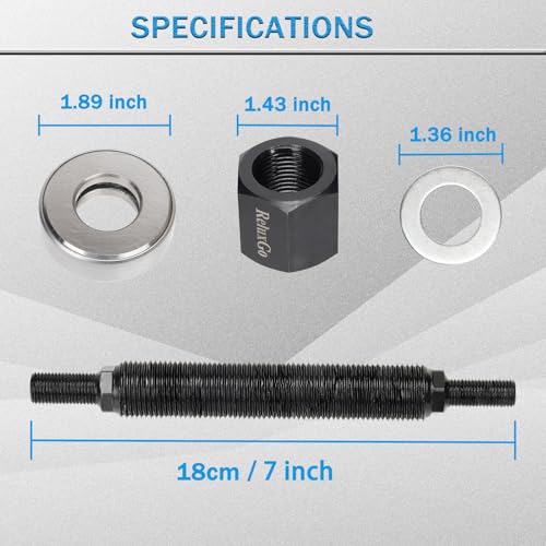 ReluxGo Harmonic Balancer Installer Bolt for 66515, Damper Vibration Install Tool Compatible for SBC and BB Chevy Cranks