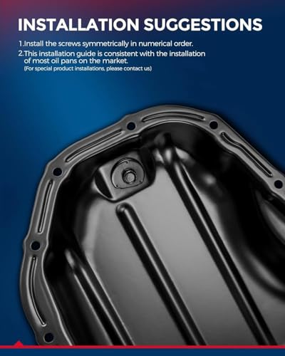 KAX FP64A Engine oil pan with Drain Plug Compatible with F-250 Super Duty, F-350 Super Duty, F-550 Super Duty, F-450 Super Duty - color: Engine oil pan, size: FP64A for F-250/350/450/550 Super Duty