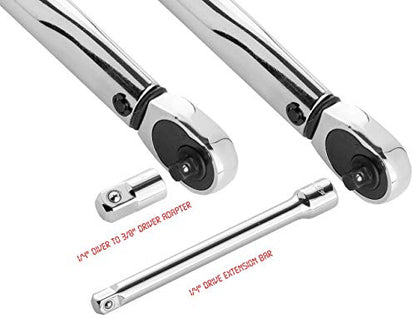 EPAuto 1/4-Inch Drive Click Torque Wrench (20-200 in.-lb. / 2.26 ~ 22.6 Nm) - size: 1/4 Inch Drive (20-200 in.-lb.)