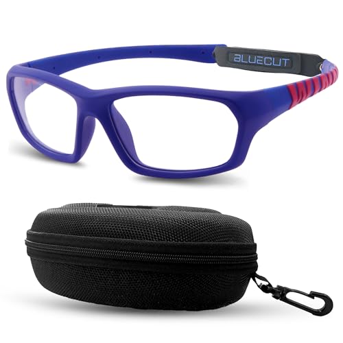 BLUE CUT Sports Protection Goggles, Anti-Fog Lenses Safety Glasses for Basketball, Pickleball and All Outdoor Sports - color: Navy Wine, size: Medium