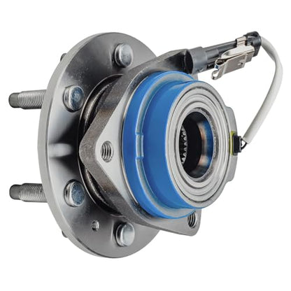 Detroit Axle - Rear Wheel Bearing Hubs with ABS Sensor for 2004-2007 Cadillac CTS, 2005-2011 STS, 2004-2009 SRX, 2 Wheel Bearing & Hubs Assembly Set Replacement - style: 512243 x2/Pair