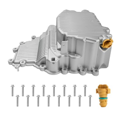 HL3Z-6675-A Upgraded Aluminum Engine Oil Pan Kit Compatible with Ford F-150 3.5L 2017-2019, F-150 3.3L 2018, Expedition 3.5L 2018-2019, Lincoln Navigator 3.5L 2018