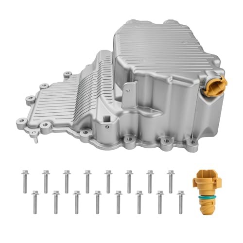 HL3Z-6675-A Upgraded Aluminum Engine Oil Pan Kit Compatible with Ford F-150 3.5L 2017-2019, F-150 3.3L 2018, Expedition 3.5L 2018-2019, Lincoln Navigator 3.5L 2018