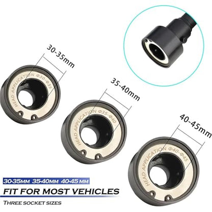 Inner Tie Rod End Removal Tool Kit Axial Steering Ball Joint Puller Remover 30-35mm 35-40mm 40-45mm 1/2" Drive