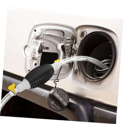 Sosoport 1Set Gas Siphon Hand Pump with Hose Kit Portable Liquid Sucker Pump for Efficient Fuel Transfer Convenient Manual Operation for Home and Automotive Use