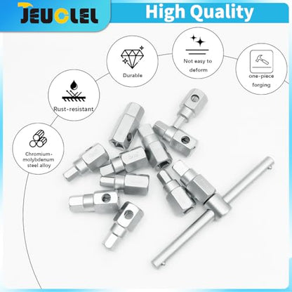 12PCS 3/8" Drive Oil Drain Sump Plug Key Set, Drain Plug Socket Kit | Hex, Square Triangle, Torx, Spline, Sliding Bar, Gearbox, Engine Repair, Mechanic tool, Oil Sump, Differential, Back Axle