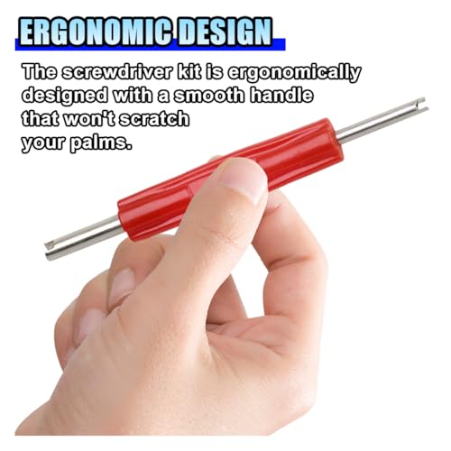 5PCS Valve Core Removal Tool, Double Head Schrader Valve Stem Core Remover, Motorcycle & Truck Tire Repair Install Tool (Double Head) - size: Double Head