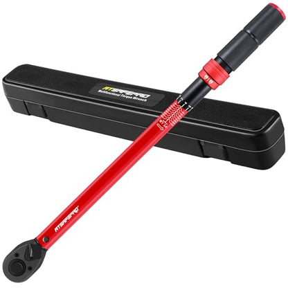 ATsafepro 3/4 Torque Wrench,3/4 Drive Torque Wrench-30-350 Ft-Lb(40.7-474.3Nm) Dual Scales,Precision Instruments Torque Wrench Pre-Calibrated Accuracy+-3%,48-Tooth Dual-Direction for Auto & Machinery - style: 3/4" 30~350 FT.LB Torque Wrench