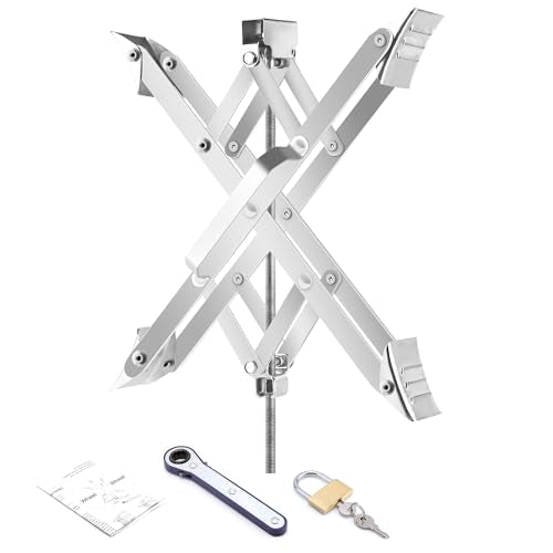 RV Wheel Chock XL Fit 3.5” to 17” Camper Wheel Chock Stabilizer Scissor with Accessories Pair for Travel Trailer, Heavy Duty Tire Wheel Chock Scissor Large Locking X Chock, Single Pack - size: XL 17inch 1pc