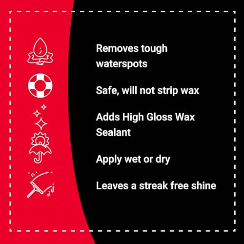 Bling Sauce Hot Sauce Hard Water Spot Remover with Wax Sealants, 32 oz | Hard water spot remover cleans without stripping wax, adds glossy sealants and works on boats, RVs, autos and glass - size: 32 Fl Oz (Pack of 1)