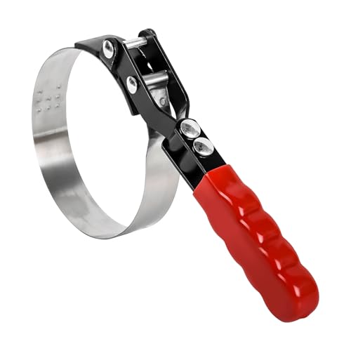 Anti-Slip Swivel Oil Filter Wrench, Oil Filter Removal Tool Small Size Oil Filter Swivel Wrench, Adjustable Oil Filter Wrench Fits Filters from 2-3/8" to 2-3/4" for Car