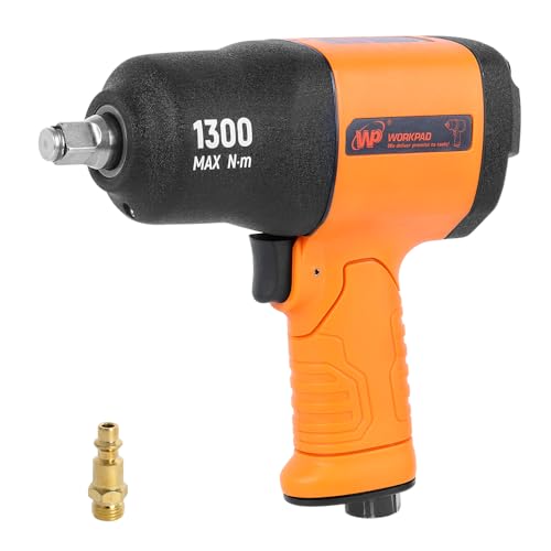 WORKPAD WPIW1300 Professional 1/2-in Air Impact Wrench,958 ft-lbs Composite Body, Variable Power Settings, Heavy Duty Pneumatic Tool