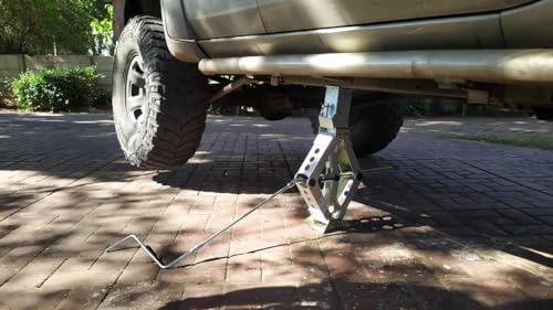 Ultra Heavy Duty Scissor Jack for Car with Patented Step-Lever System for Unmatched Lifting Power, 12" Usable Lift, 2 Ton Capacity, Vari-Lift Option Adds Height to Total 23"