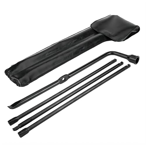 Spare Tire Tool Kit, Super Duty Spare Tire Jack Lug Nut Wrench Release Repair Handle Kit with Leather Case Replacement for Ford F250 350 450 550 2008-2016