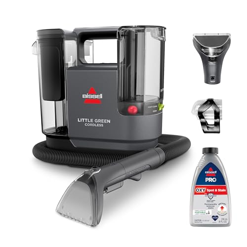 BISSELL Little Green Cordless SmartMix, Powerful Cordless Suction, HydroRinse Self-Cleaning Hose Tool, Pro Oxy Spot & Stain Formula Included - style: Little Green Cordless SmartMix