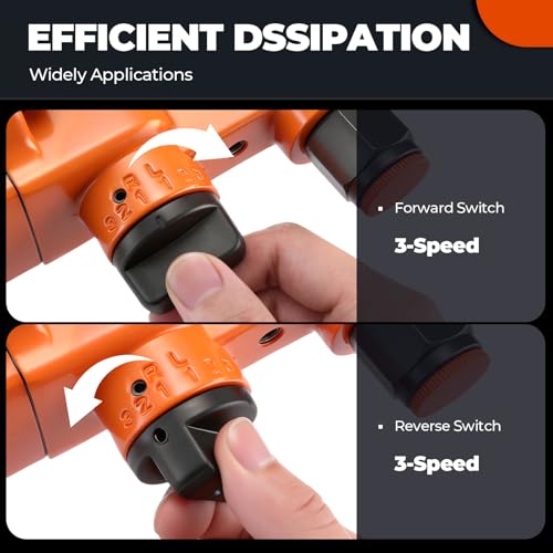 1 Inch Air Impact Wrench Gun 5000RPM High Torque 1" Pneumatic Impact Wrenches Set Metal Housing with D Handle, 38mm & 41mm Sockets 1/2" Air Inlet for Heavy Duty Repairs and Maintenance - size: 3500N.m
