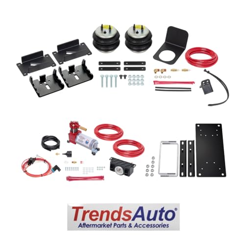 TrendsAuto Firestone Airide Rear Ride-Rite Air Spring Kit and Dual Path Analog Standard Compressor Kit fits 2024-2025 Ranger w/o In-Bed Hitch (Does not fit Raptor Model) | Includes TrendsAuto Decal - size: 2024-2025, style: Dual Path Analog