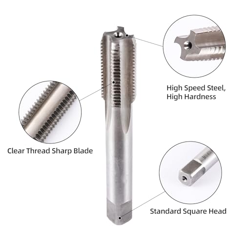 M12 x 1.25 Metric Thread Tap and Die Set, M12 x 1.25mm High-speed Steel Machine Tap Die Set Right Hand - size: M12 x 1.25mm