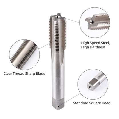 M12 x 1.25 Metric Thread Tap and Die Set, M12 x 1.25mm High-speed Steel Machine Tap Die Set Right Hand - size: M12 x 1.25mm