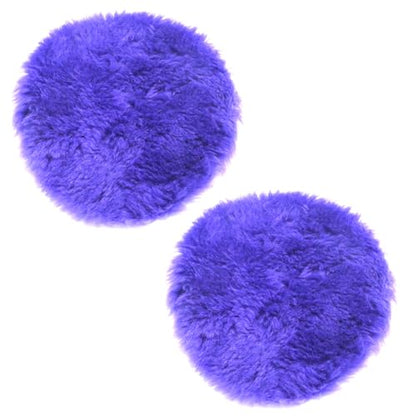 2Pcs 6" /150mm Wool Cutting Pads, Wool Polishing Pads, Wool Buffing and Polishing Pad Set, Purple, for Car Polishing