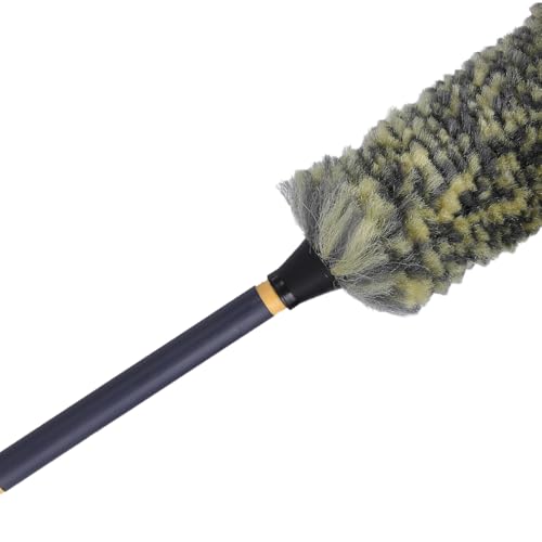Mr. Detroit - Drill Wheel Brush w/Durable Soft Wool Microfiber Bristles | Steel Shaft for Car Tires, Wheels, Rims, Brakes and Any Other Narrow Spaces| Rim Brush Cleaning Tool w/Non-Scratch Bristle