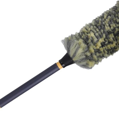 Mr. Detroit - Drill Wheel Brush w/Durable Soft Wool Microfiber Bristles | Steel Shaft for Car Tires, Wheels, Rims, Brakes and Any Other Narrow Spaces| Rim Brush Cleaning Tool w/Non-Scratch Bristle