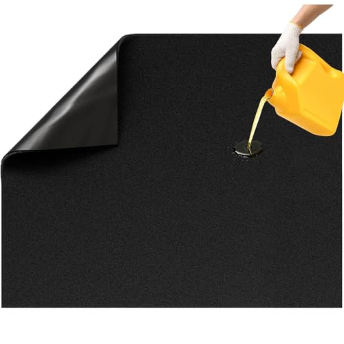 29"x36" Garage Floor Mat – Oil Absorbent & Leak-Proof PE Backing, Heavy Duty Protector for Oil Change, Motorcycle, Toolbox & Pet Area, Trimmable Non-Slip Multi-Purpose Mat - size: 2'5" x 3'