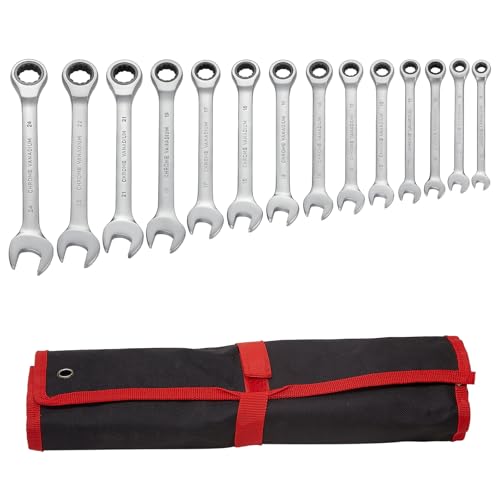 Hantinstom 14pcs Wrench Set – Versatile Ratchet Wrenches for Efficient Automotive Repairs - Professional Grade Combination Wrench Set - color: 14p