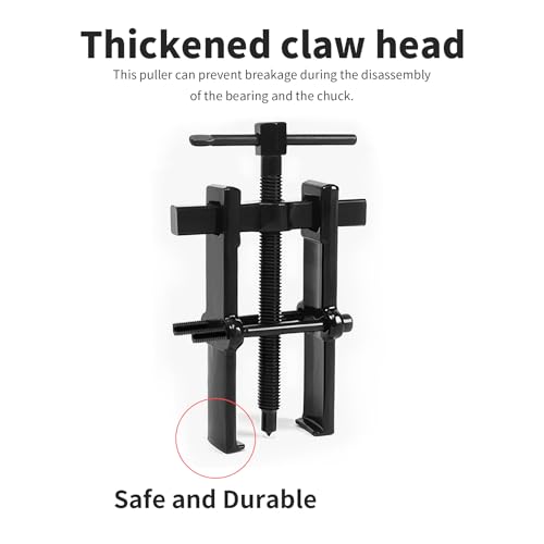Beam 2 Jaw Puller 3" Bearing Gear Pullers, 187mm T-Shaped Screw | High Carbon Steel Pullers, Adjuestable Pulley Removal Tool for Bearings/Flywheels/Pulleys Remove - size: 2Jaw 3In 97×187MM